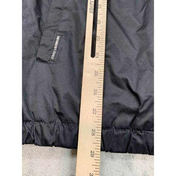 Looney Tunes Members Only Goon Squad Jacket Mens Large Black Hooded Windbreaker - Picture 7 of 16